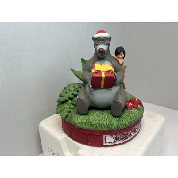 Walt Disney Christmas 1995 "For You, Baloo" Grolier Baloo And Mowgli Jungle Book - Picture 2 of 9